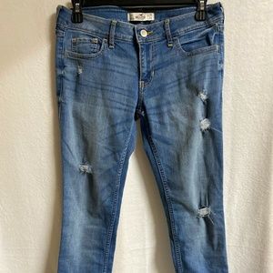 Womens Hollister Skinny Jeans Size 3 Denim 26 x 29